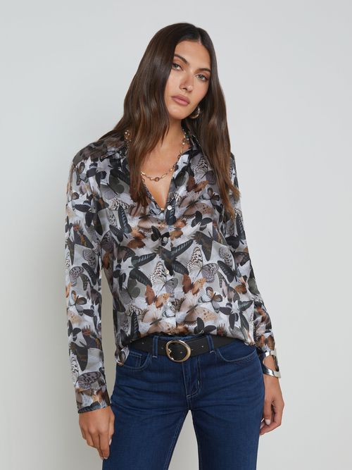 Tyler Silk Blouse Top