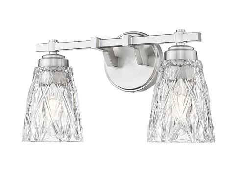 Brushed Nickel Bathroom Vanity Light from the Andree Collection