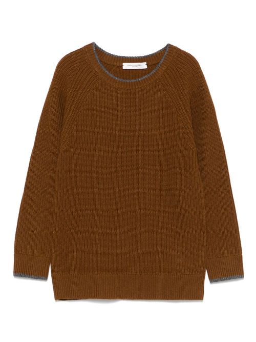 Ribbed sweater - Brown