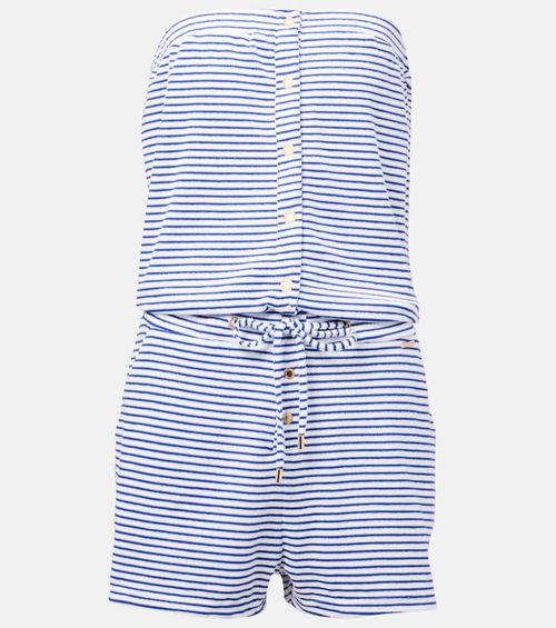 Venus cotton-blend terry romper