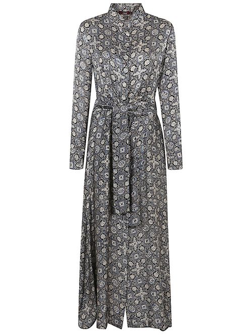 Blue Silk Dress