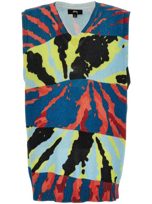 Printed vest - Blue