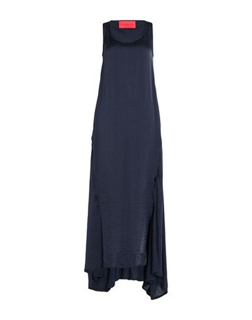 Woman Maxi dress Midnight blue Size 4 Polyester