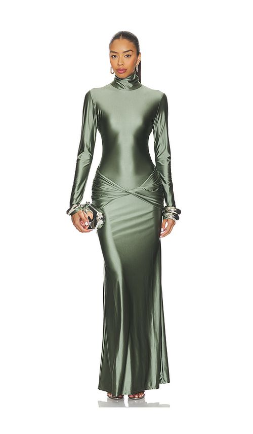 DELFI Anastasia Dress in Army. XL. Also in XS, S