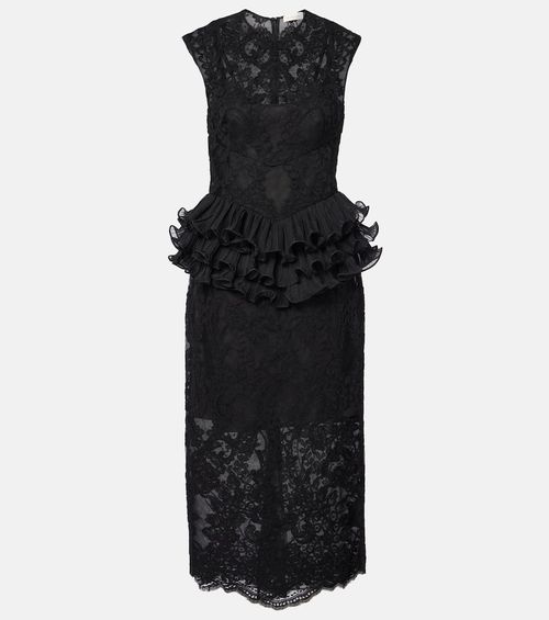 Midikleid mit Spitze