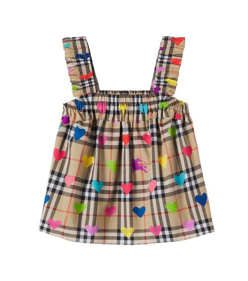Burberry Check printed cotton top