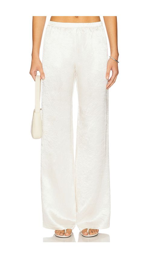 Amanda Uprichard HOSE MARIKO in Ivory. Größe XS. Also in