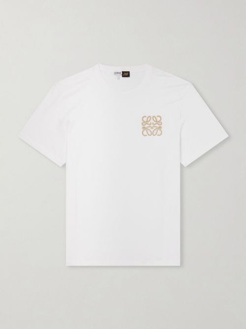 Paula's Ibiza Logo-Embroidered Cotton T-Shirt - Men - White