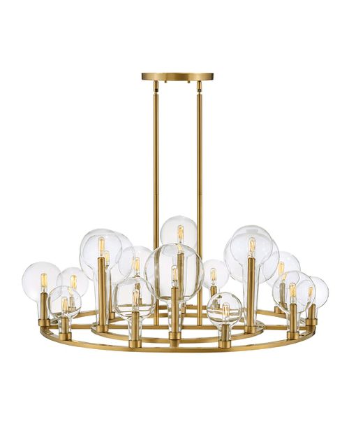 Lacquered Brass LED Chandelier from the Alchemy Collection
