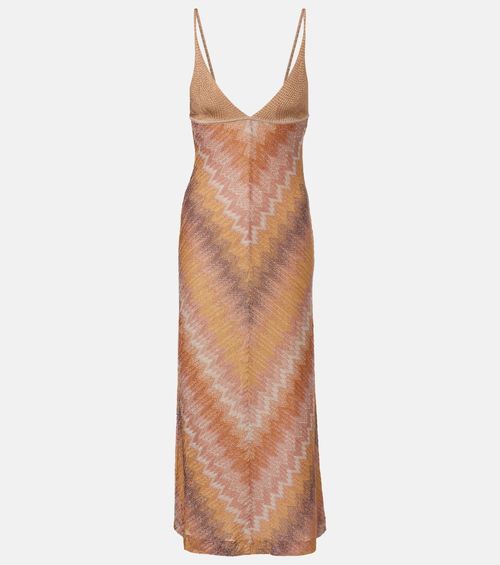 Lamé maxi dress