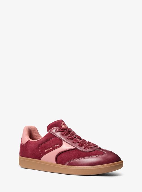 Benny Polyester Microsuede Sneaker in Red - size 7.5