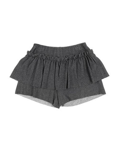 Kid Girl Shorts & Bermuda Shorts Charcoal Size 12 Cotton, Polyamide, Elastane