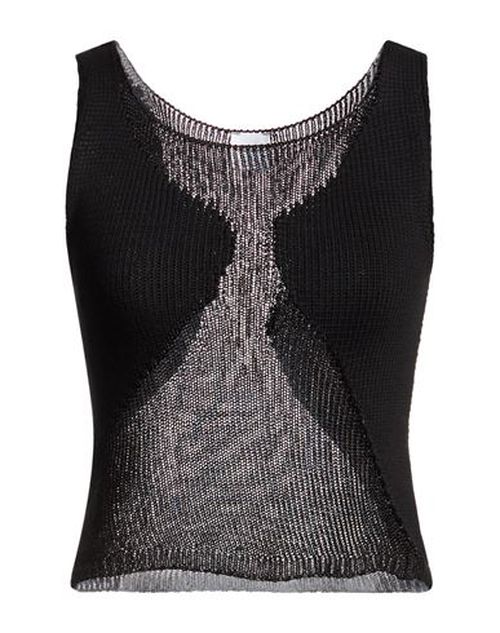 Denim Woman Top Black Size XXS Cotton, Polyamide, Polyester