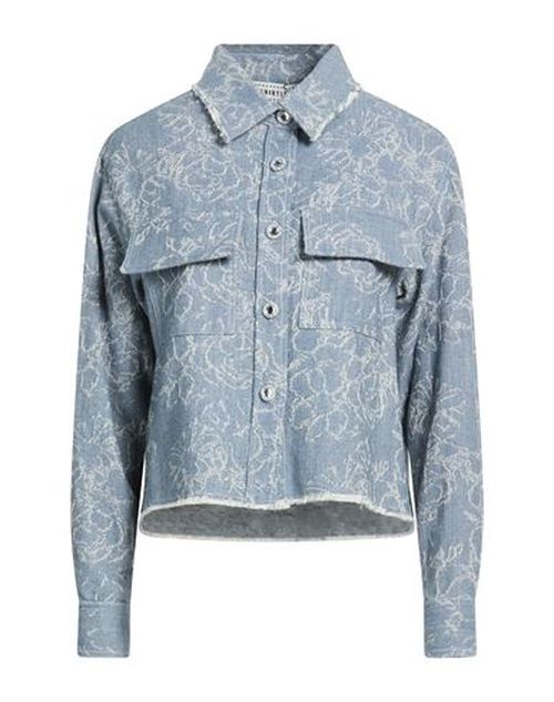 Woman Denim shirt Blue Size 4 Cotton