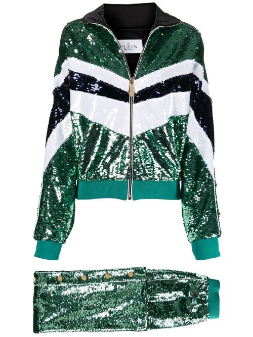 Sequin embellished tracksuit - Green