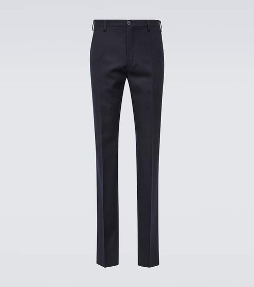 Virgin wool straight pants