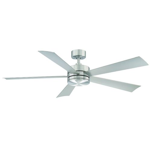 Modern Forms Wynd 60" Indoor/Outdoor Ceiling Fan in Stainless Steel - FR-W1801-60L