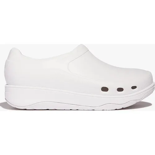 Women's FitFlop Work+ High-Performance Womens Slip Resistant Work Clogs Urban White