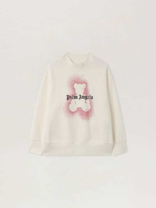 Pa Spray Bear Crewneck Kids  Off White