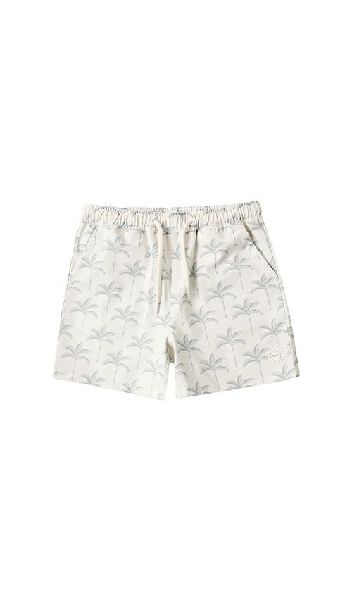Rylee + Cru Boardshort in Ivory. - 12-18M also -24M