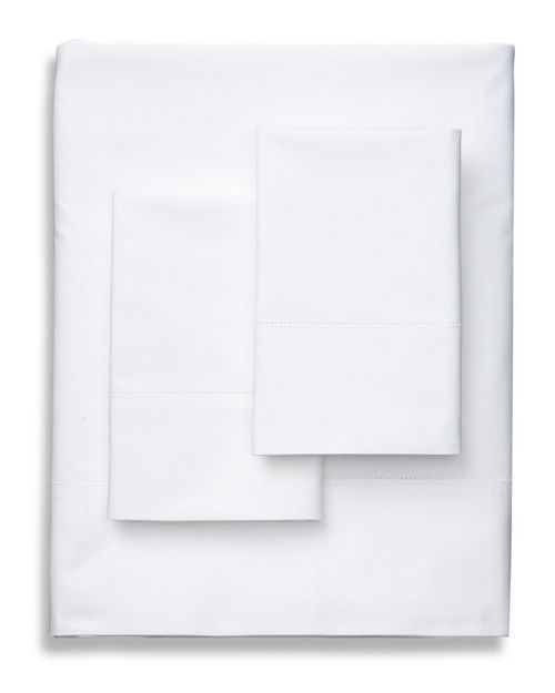 Lux Percale White Sheet Set
