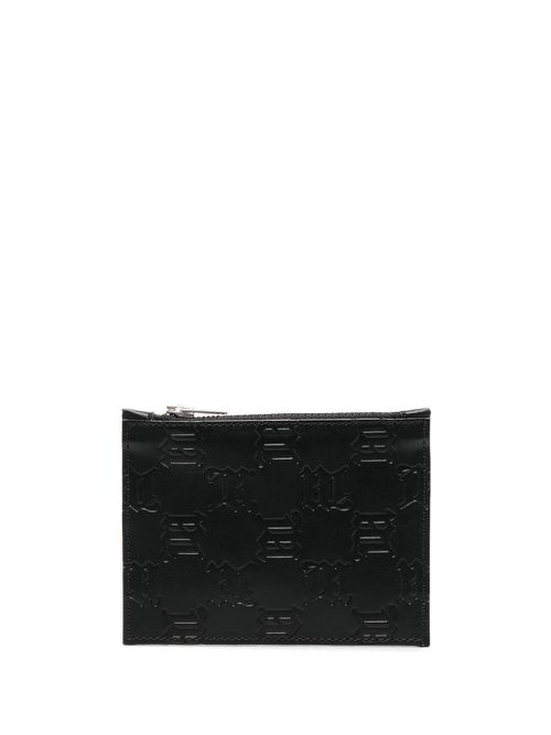 Embossed monogram cardholder - Black