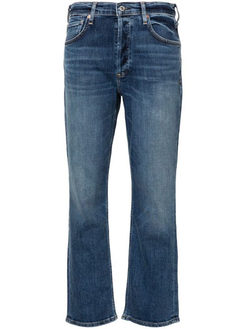 Jolene high-rise slim-cut jeans - Blue