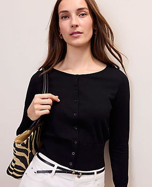 Ann Taylor Scoop Neck Cardigan