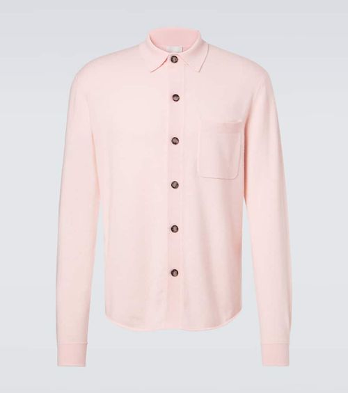 Cotton and cashmere overshirt