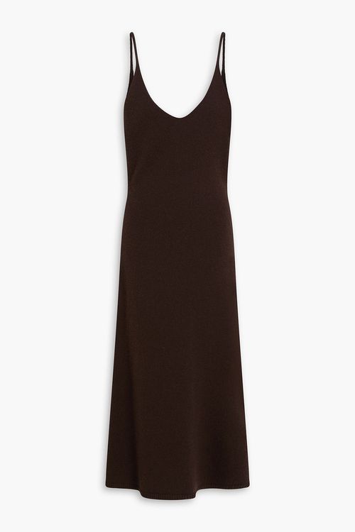 Marga merino wool midi dress - Brown - S