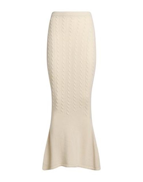 Marco Rambaldi X Woman Maxi skirt Beige Size XS Polyamide, Wool, Viscose, Polyester, Cashmere