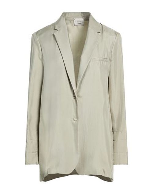 Chocolat Woman Blazer Sage green Size 2 Silk