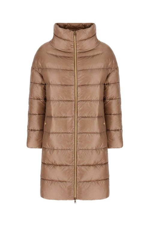Quilted Down Long Jacket