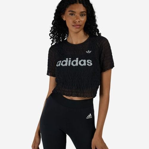 Women's Smocked Cali T-Shirt in Black