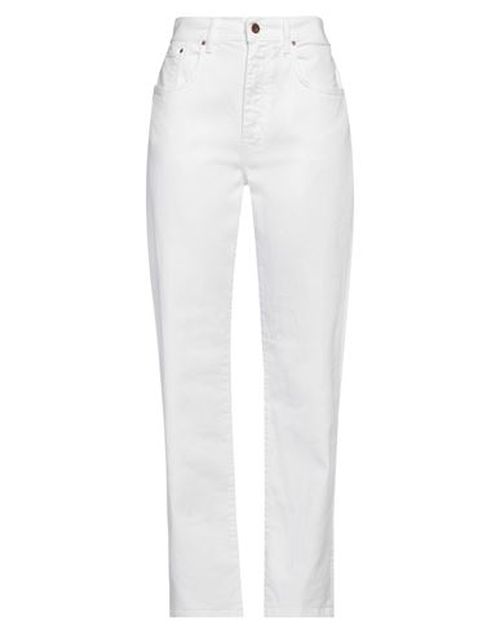 Cigala's Woman Jeans White Size 25 Cotton, Elastane