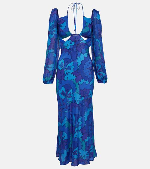 Kamilla printed georgette maxi dress