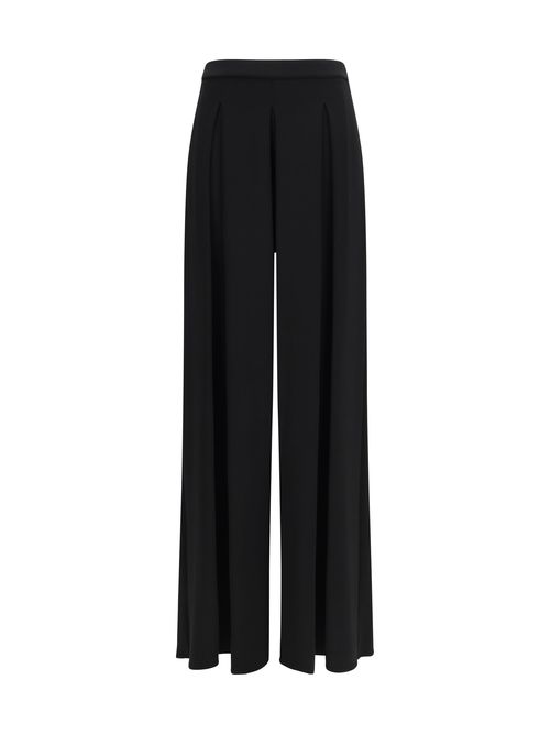 Viscose Technical Jersey Trousers — Black