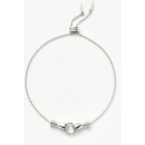 Harris Reed In Good Hands Slider Bracelet | Silver Plated/Cubic Zirconia