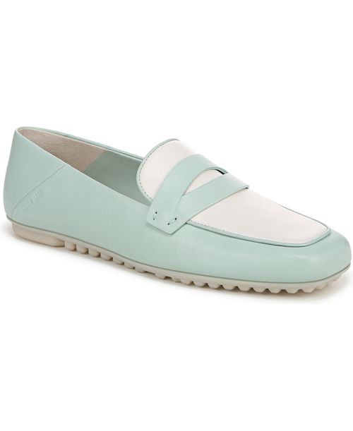 Women's Zury Square Toe Penny Loafers - Seaside Blue Leather