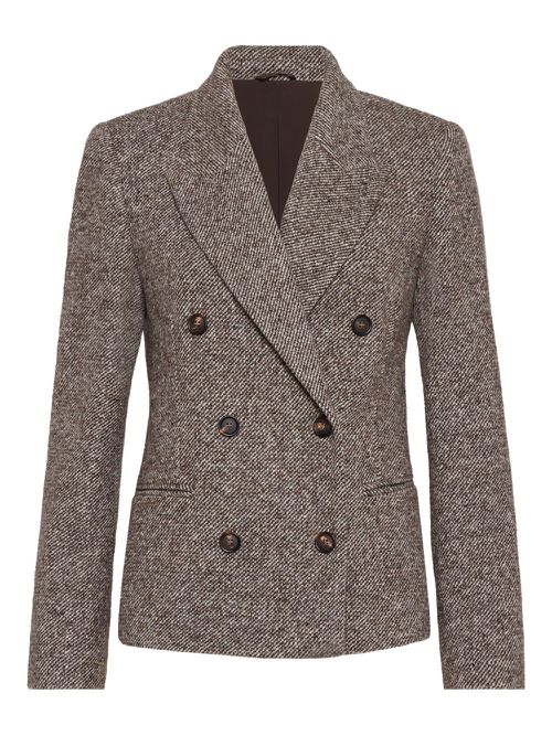 Double-breasted blazer - Brown