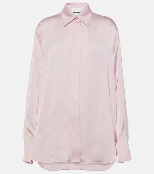 Powder satin shirt