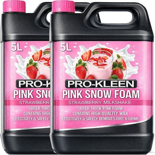 ProKleen Pro-Kleen 10L Strawberry Milkshake PINK Snow Foam with Wax Super Thick & Non-Caustic Foa