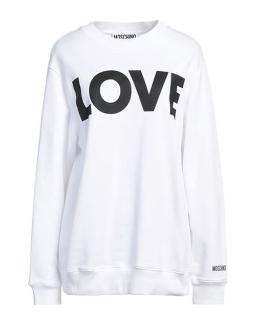 Moschino Woman Sweatshirt White Size M Cotton