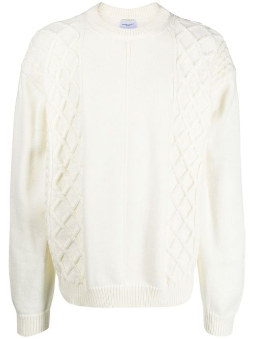 Chunky-knit crew-neck jumper