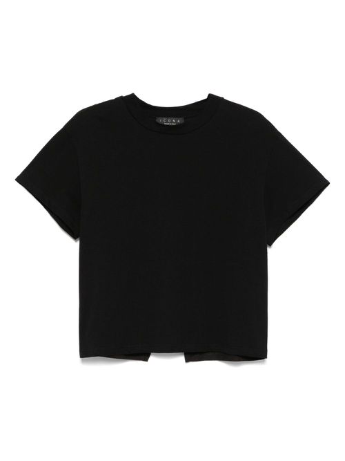 Kaos layered-back T-shirt - Black