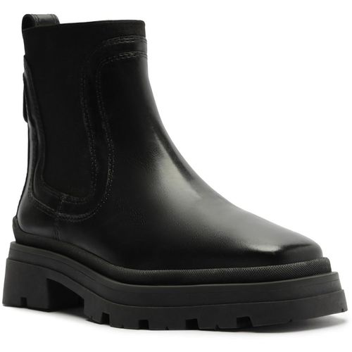 Bota Salto Biaxo Womens Block Heel Leather Chelsea Boots