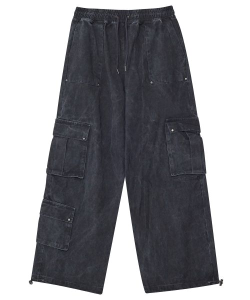 sserpe 남성 Washed cotton cargo banding pants ver.2 charcoal 