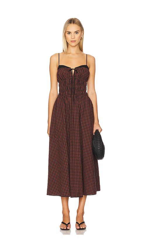 NIA Thomas Dress in Brown. XS. Also in L