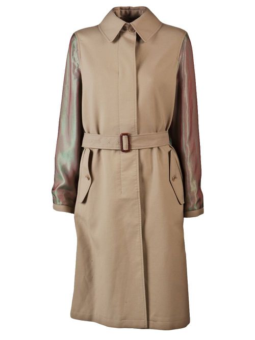 Irridescent sleeve coat - Neutrals