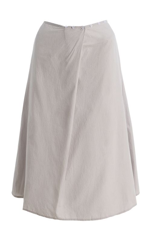 Striped Cotton Midi Wrap Skirt - Moda Operandi